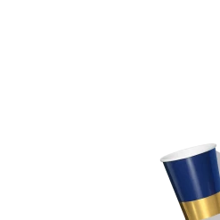 Coterie Navy And Gold Dip Cups (10 Per Pack) Tabletop