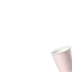 Coterie Best Sellers Pale Pink Pinstripe Cups (10 Per Pack)