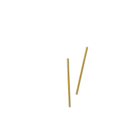 Coterie Tabletop Metallic Gold Paper Straws (25 Per Pack)