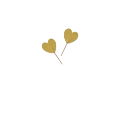 Coterie Decorations Heart Mini Toppers (10 Per Pack)