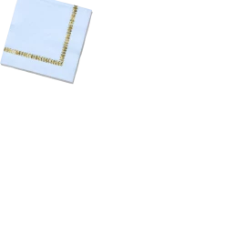 Coterie Tabletop Pale Blue Brushstroke Cocktail Napkins (25 Per Pack)