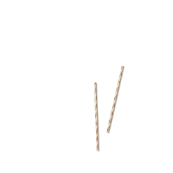 Coterie Pink And Gold Paper Straws (25 Per Pack) Tabletop