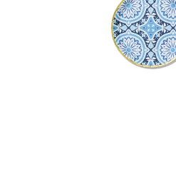 Coterie Amalfi Blues Small Plates (10 Per Pack)