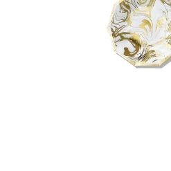 Coterie Carrara Marble Small Plates (10 Per Pack)