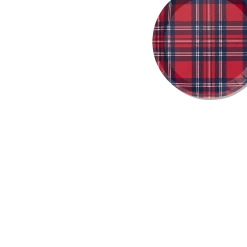 Draper James X Coterie Plaid Small Plates (10 Per Pack) Tabletop