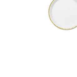 Coterie White And Gold Classic Small Plates (10 Per Pack) Tabletop