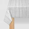 Coterie Tabletop Black Pinstripe Tablecloth