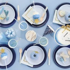Coterie Tabletop Navy Classic Large Plates (10 Per Pack)