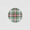 Coterie Tabletop Festive Plaid Small PLates (10 Per Pack)