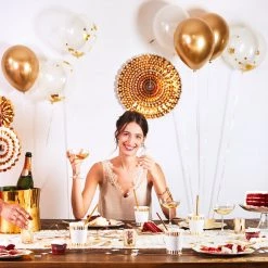 Coterie Decorations Gold Confetti Balloon Bunch