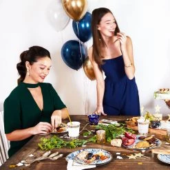 Coterie Decorations Navy And Gold Balloon Bunch