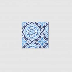 Coterie Amalfi Blues Cocktail Napkins (25 Per Pack) Tabletop