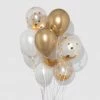 Coterie Decorations Gold Confetti Balloon Bunch 2 Coterie Decorations Gold Confetti Balloon Bunch