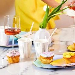 Coterie Iridescent Paper Straws (25 Per Pack) Tabletop