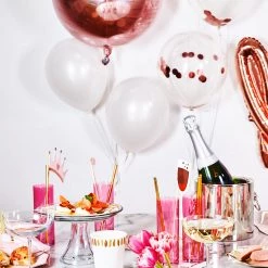 Coterie Decorations Rose Gold Confetti Balloon Bunch