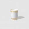 Coterie White Brushstroke Cups (10 Per Pack) Tabletop