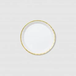 Coterie White And Gold Classic Small Plates (10 Per Pack) Tabletop