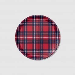 Draper James X Coterie Plaid Large Plates (10 Per Pack)