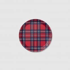 Draper James X Coterie Plaid Small Plates (10 Per Pack) Tabletop