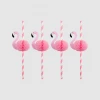 Coterie Tabletop Flamingo Honeycomb Straws (10 Per Pack)