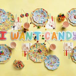 Coterie New Arrivals I Want Candy Large Plates (10 Per Pack)