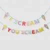 Coterie I Scream You Scream Banner Decorations