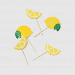 Coterie Decorations Lemon Mini Toppers (10 Per Pack)