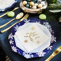 Coterie Let It Snow Large Plates (10 Per Pack) Tabletop