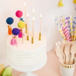 Coterie Pom Pom Stirrers (10 Per Pack) Decorations