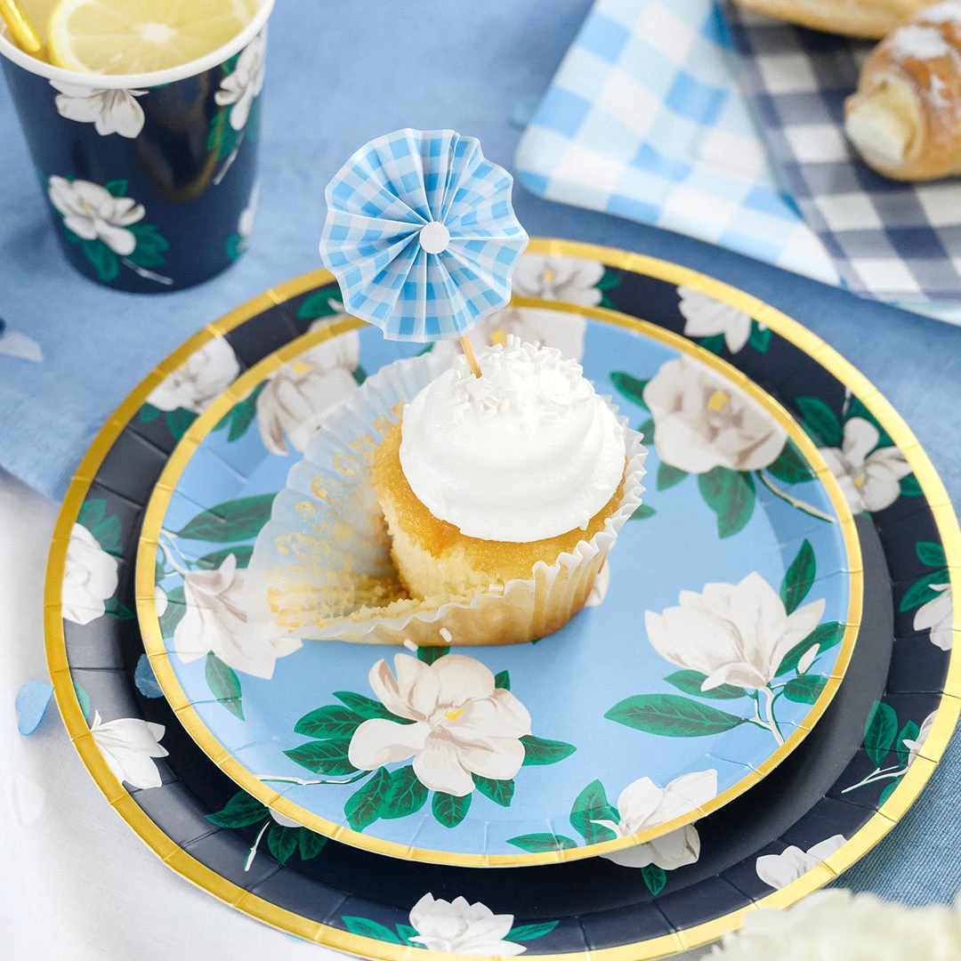 Draper James X Coterie Gingham Pinwheel Fan Toppers (10 Per Pack) 4 Draper James X Coterie Gingham Pinwheel Fan Toppers (10 Per Pack)