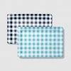 Tabletop Draper James X Coterie Gingham Serving Tray (2 Per Pack)