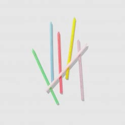 Coterie Pastel Glitter Candles (12 Per Pack)