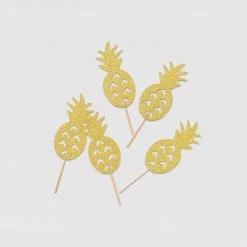 Coterie Pineapple Mini Toppers (10 Per Pack) Decorations