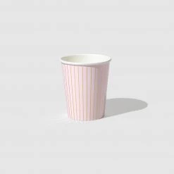 Coterie Best Sellers Pale Pink Pinstripe Cups (10 Per Pack)