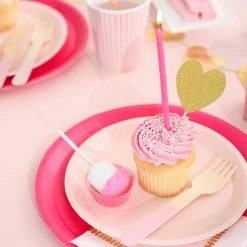 Coterie Best Sellers Pink Ombre Glitter Candles (12 Per Pack)