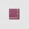 Coterie Plum Brushstroke Cocktail Napkins (25 Per Pack)