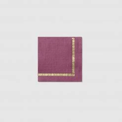 Coterie Plum Brushstroke Cocktail Napkins (25 Per Pack)