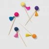 Coterie Pom Pom Stirrers (10 Per Pack) Decorations