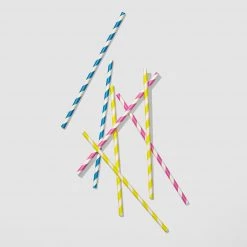 Coterie Tabletop Sip Of Summer Paper Straws (25 Per Pack)