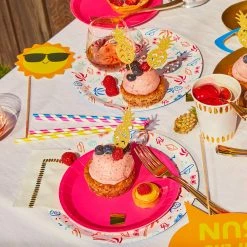 Coterie Tabletop Sip Of Summer Paper Straws (25 Per Pack)