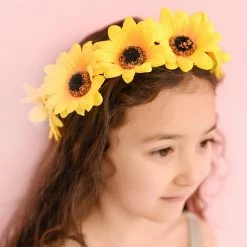 Coterie Soak Up The Sunflower Flower Crown (Kids Size) Decorations