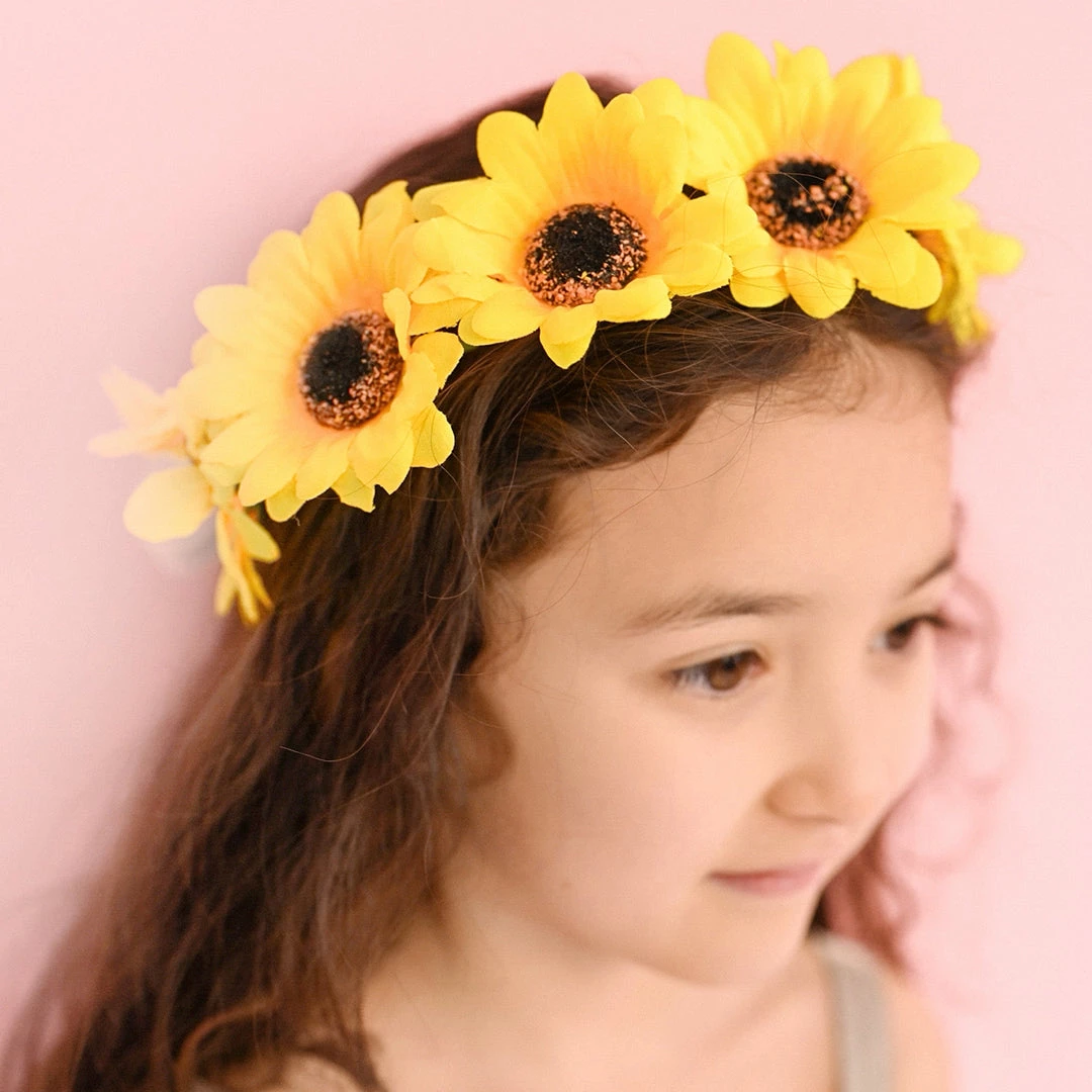 Coterie Soak Up The Sunflower Flower Crown (Kids Size) Decorations 4 Coterie Soak Up The Sunflower Flower Crown (Kids Size) Decorations