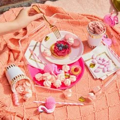 Coterie Tabletop Flamingo Honeycomb Straws (10 Per Pack)