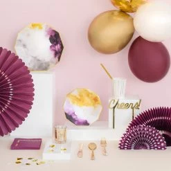 Coterie Decorations Plum Confetti Balloon Bunch
